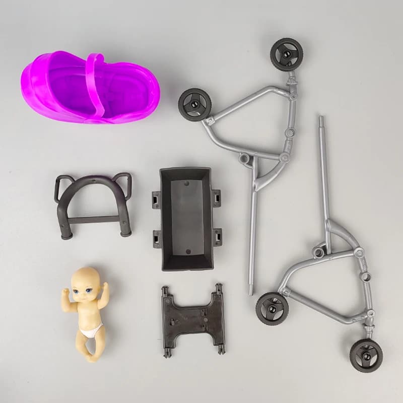 Accessoires miniatures pour maison de poupée 1/12, jouet éducatif, maisonnette à assembler soi-même,