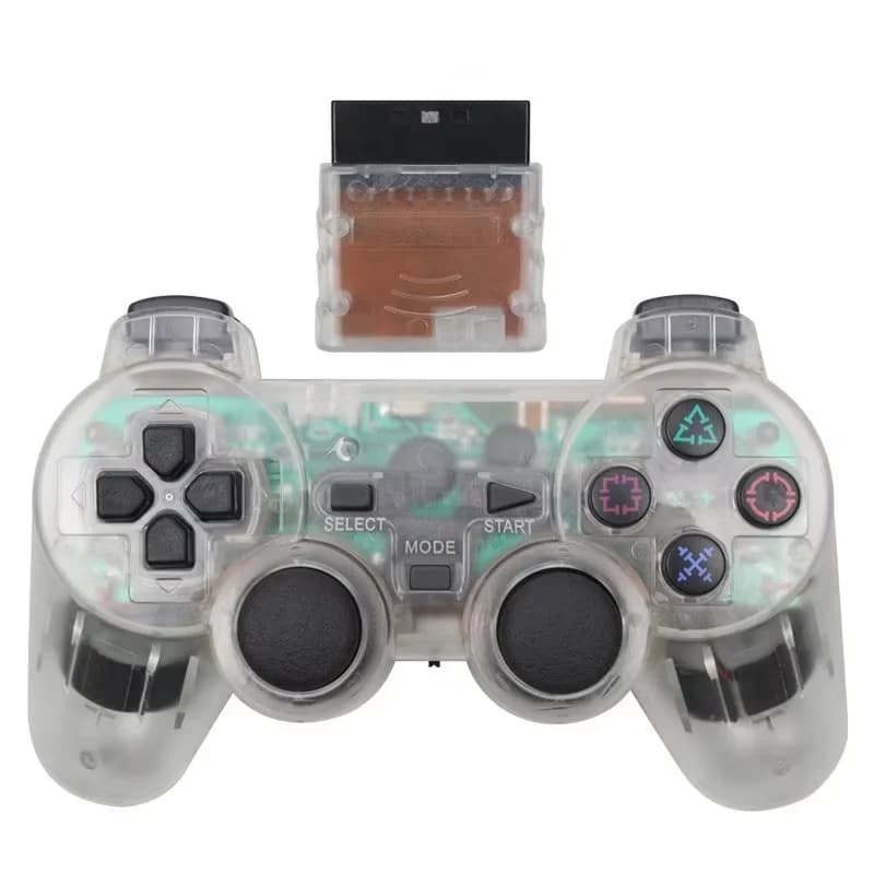 Manette de jeu sans fil pour Sony PS2, contrôleur USB pour Console Playstation 2, Joystick, Double V
