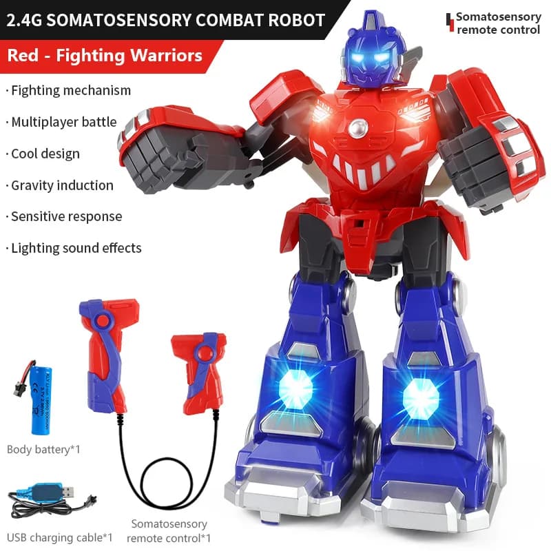 Jouet robot télécommandé interactif à détection de mouvement pour garçons-jeu de jouet télécommandé 