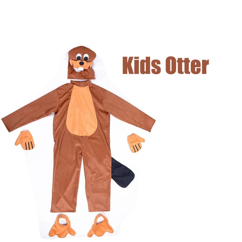 Unisexe mignon enfant en bas âge Animal loutre carnaval Halloween habiller loutres Costume pour Enfa