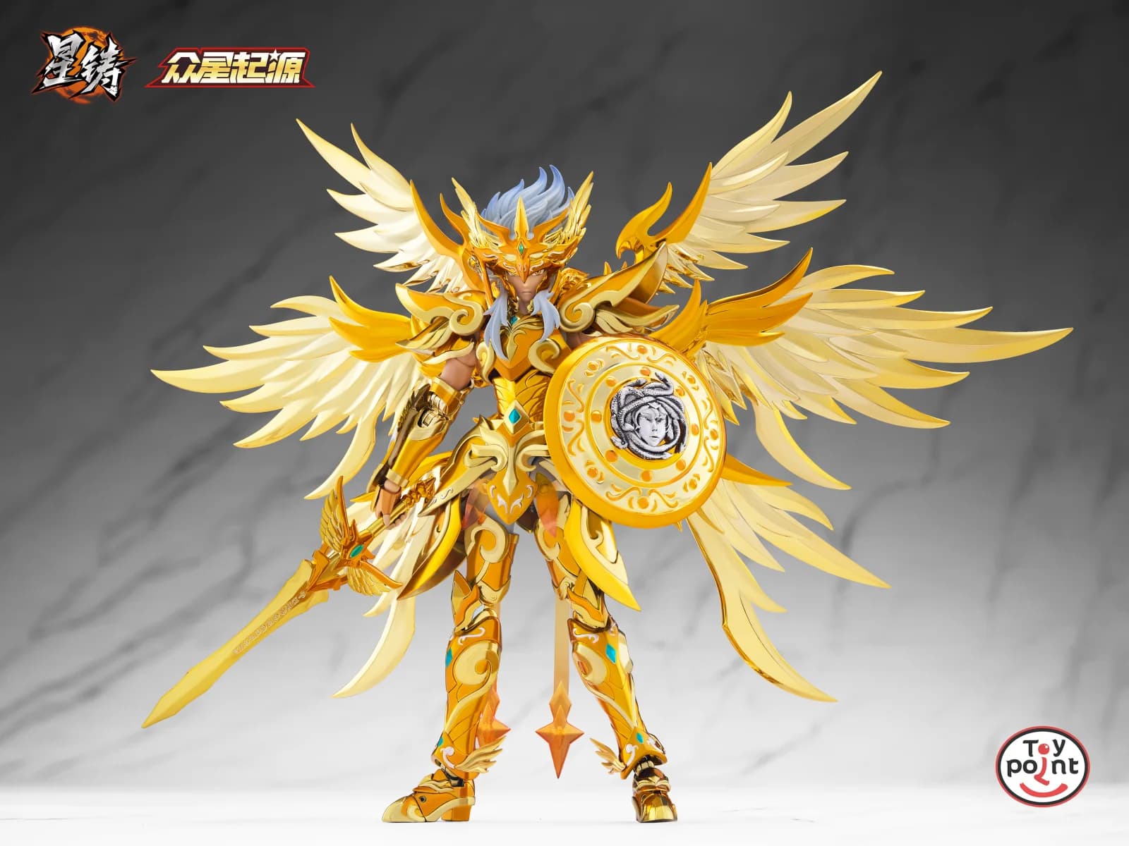 【Livraison gratuite】 Saint Seiya Toypoint TP God Zeus Myth Cloth EXM SOG Zodiac Knights Metal Armor 
