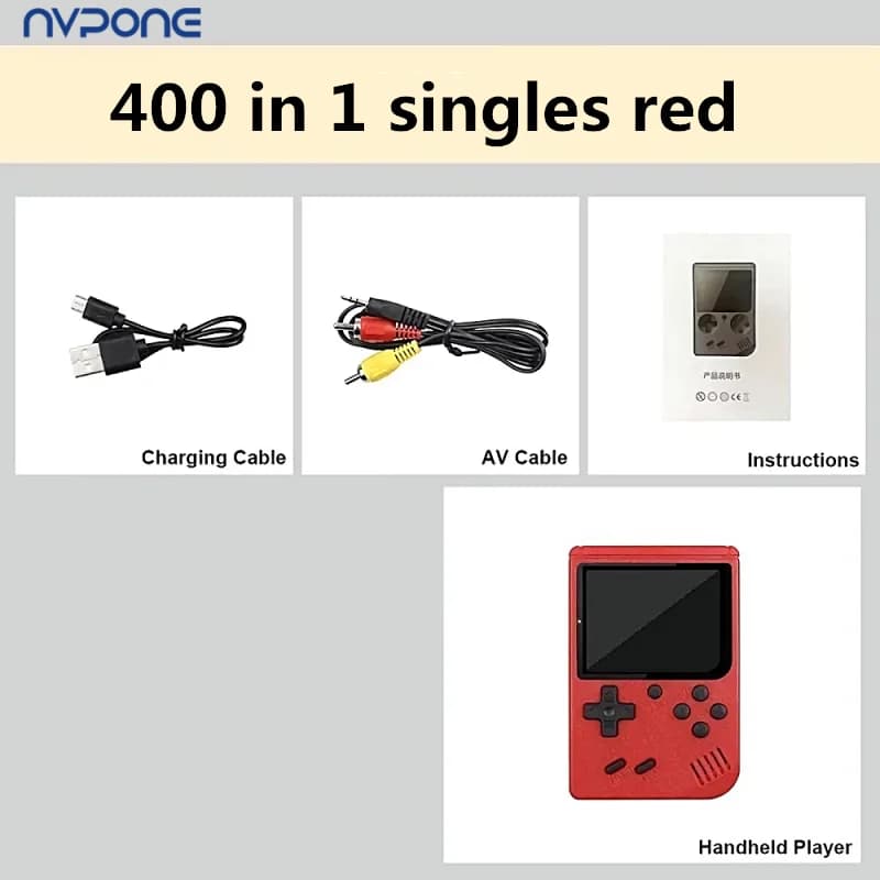 Rétro Portable intégré 500 en 1 jeux 8 bits 3.0 pouces Macarone Mini Console de jeu vidéo Portable c