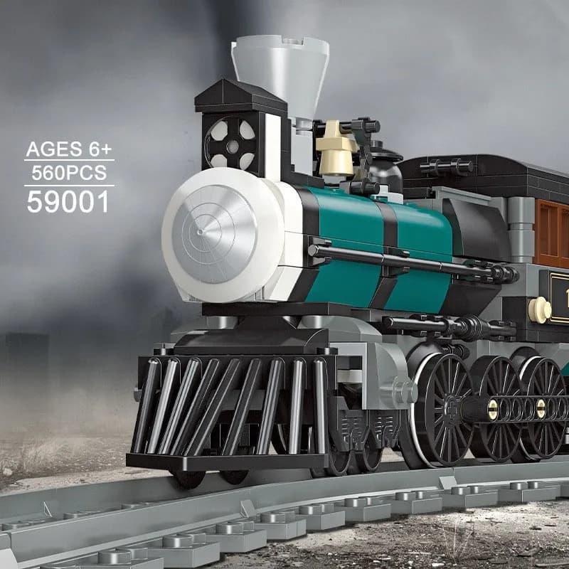 Kits de construction de voies ferrées en blocs techniques, train à vapeur Th10, jouets éducatifs STE