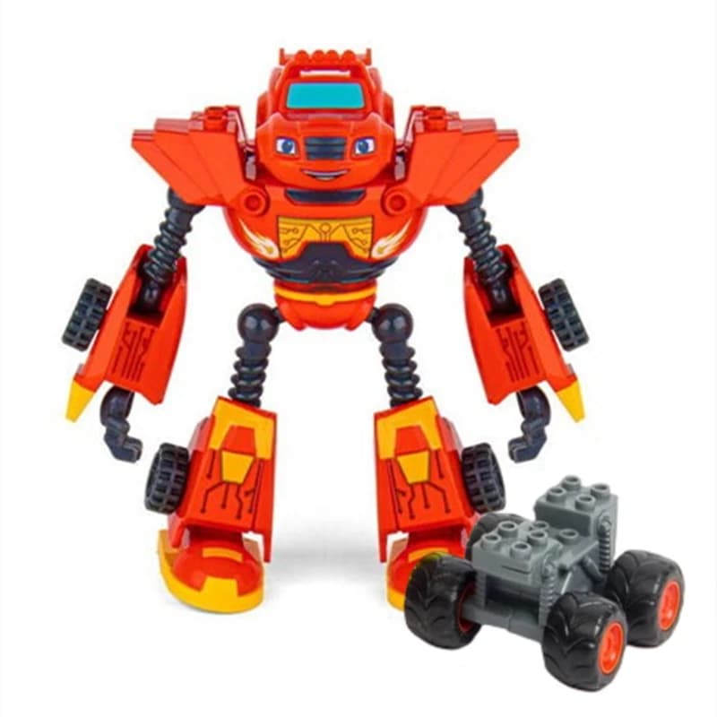 Blaze Monster Machines Anime Figure pour enfants, plastique, alliage déformé, Mecha de voiture, modè