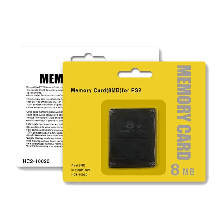 Carte mémoire Premium PS2 pour Sony PlayStation2, 256 Mo, 128 Mo, 64 Mo, 32 Mo, 16 Mo, 8 Mo, arrêt d