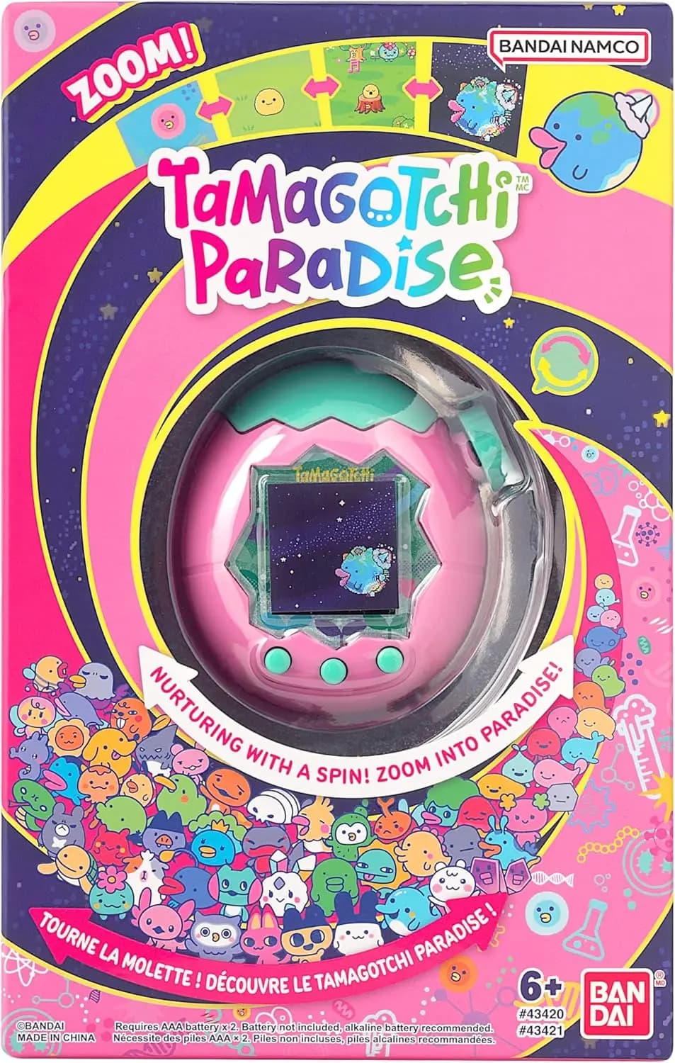 Authentique Bandai Tamagotchi Paradise Joy Park - Dispositif de jeu électronique pour animaux de com