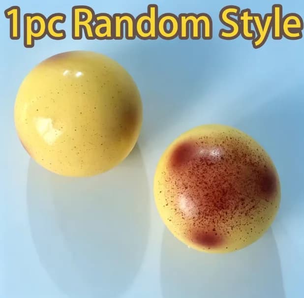 Balle anti-stress réaliste en forme de pudding de pommes de terre, jouet sensoriel à remontée lente,