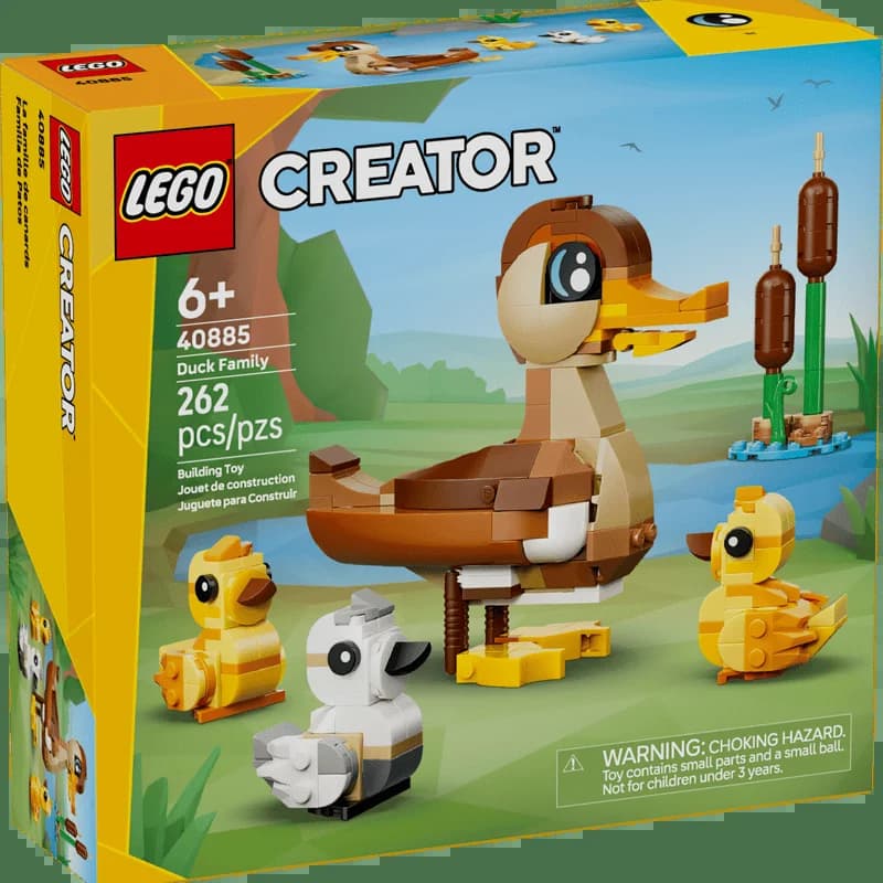 LEGO ®   Ensemble de construction Creator Duck Family Duck Toy (40885) pour filles et garçons de 6 a