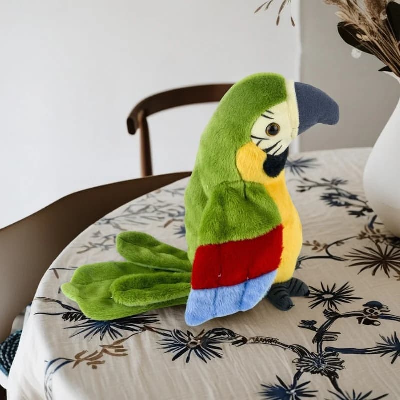 Jouet en peluche perroquet guacamole parlant, Animal en peluche qui répète ce que vous dites, enregi