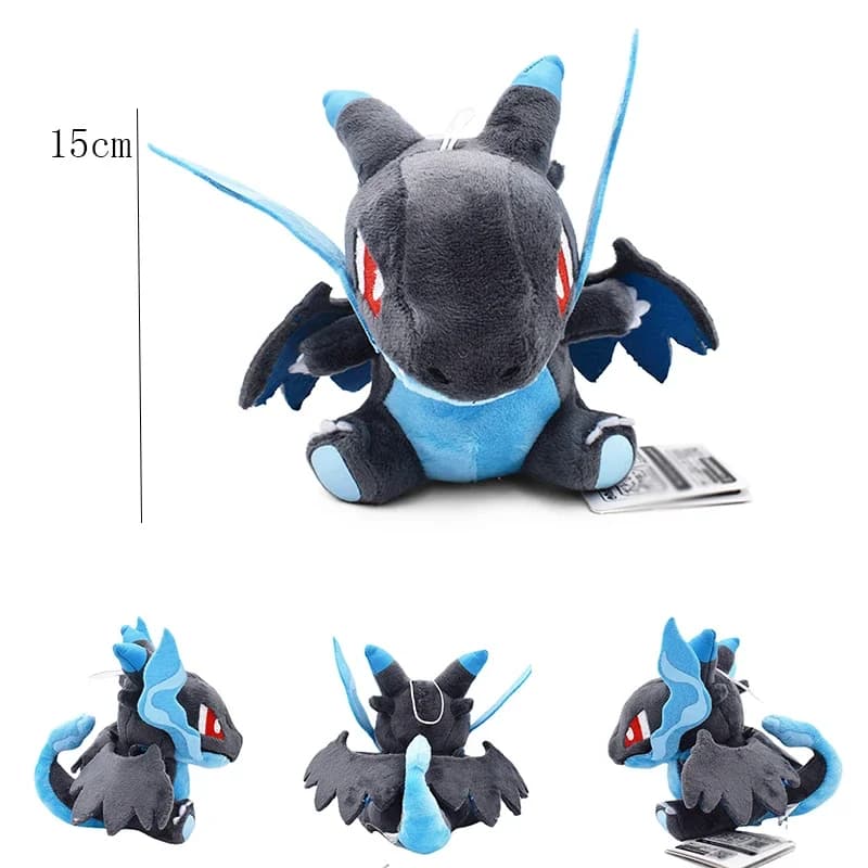 Peluche Pokémon Shiny Charizard, Dragon de feu, Peluche de film d'animation, Peluche Posket, Monstre