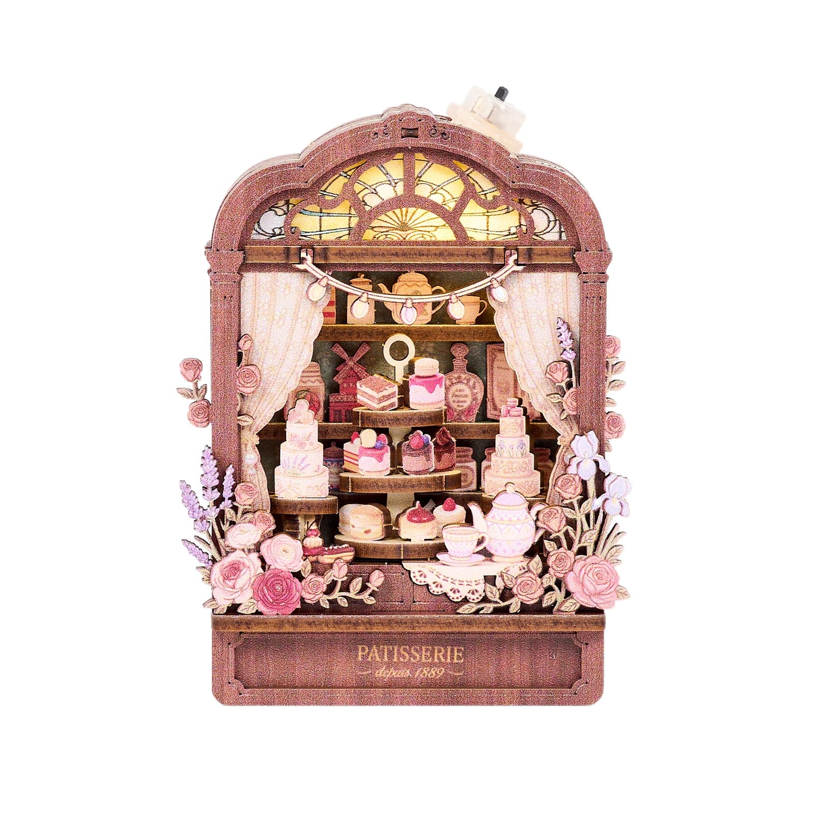Kit de bricolage aimant de réfrigérateur, puzzle 3D, maison de poupée miniature, boutique, meubles d