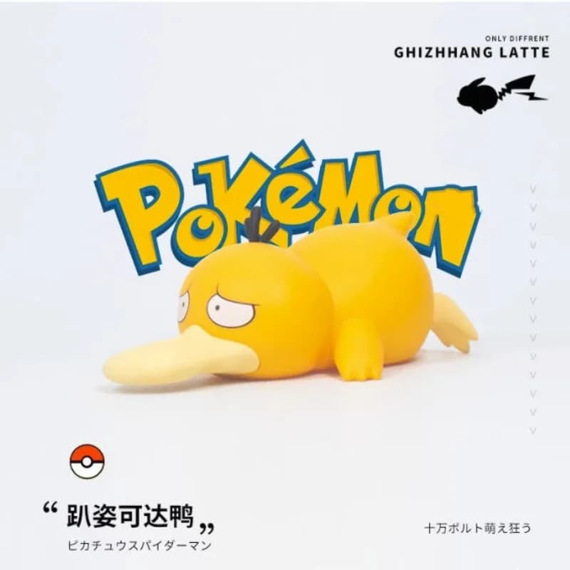 Figurine de canard Pokemon Psycanard, interrupteur de jeu, accessoires de mode, modèle de dessin ani