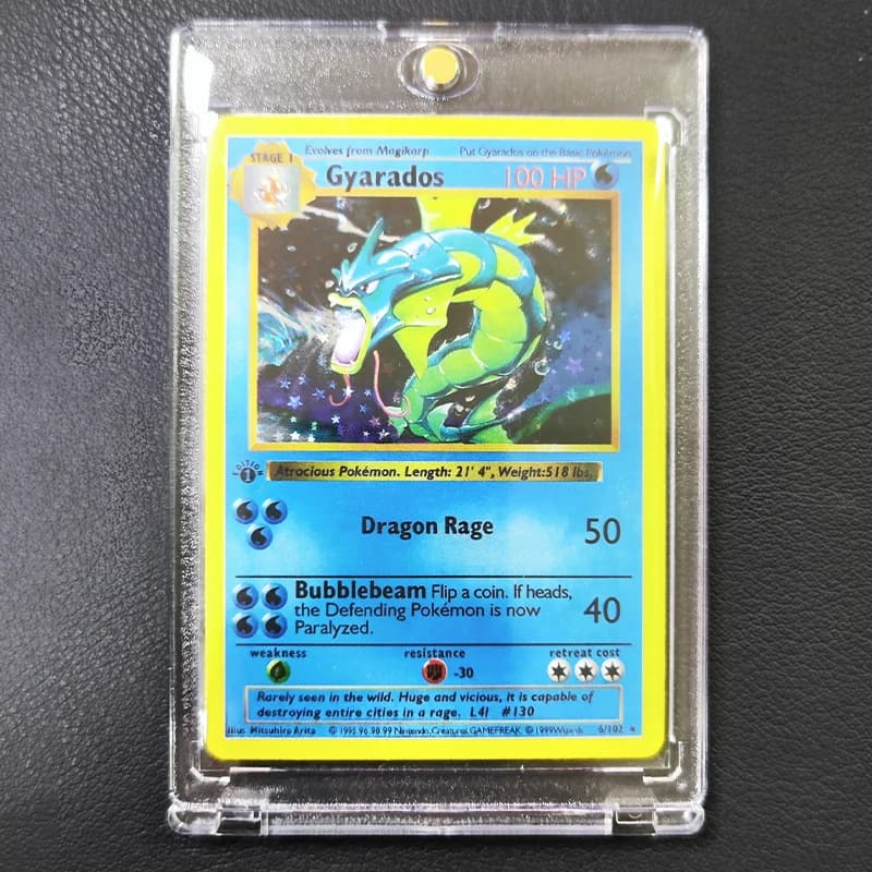 Bricolage Pokemon cartes de Collection avec carte brique 1996 1ère édition cartes Flash Charizard Bl