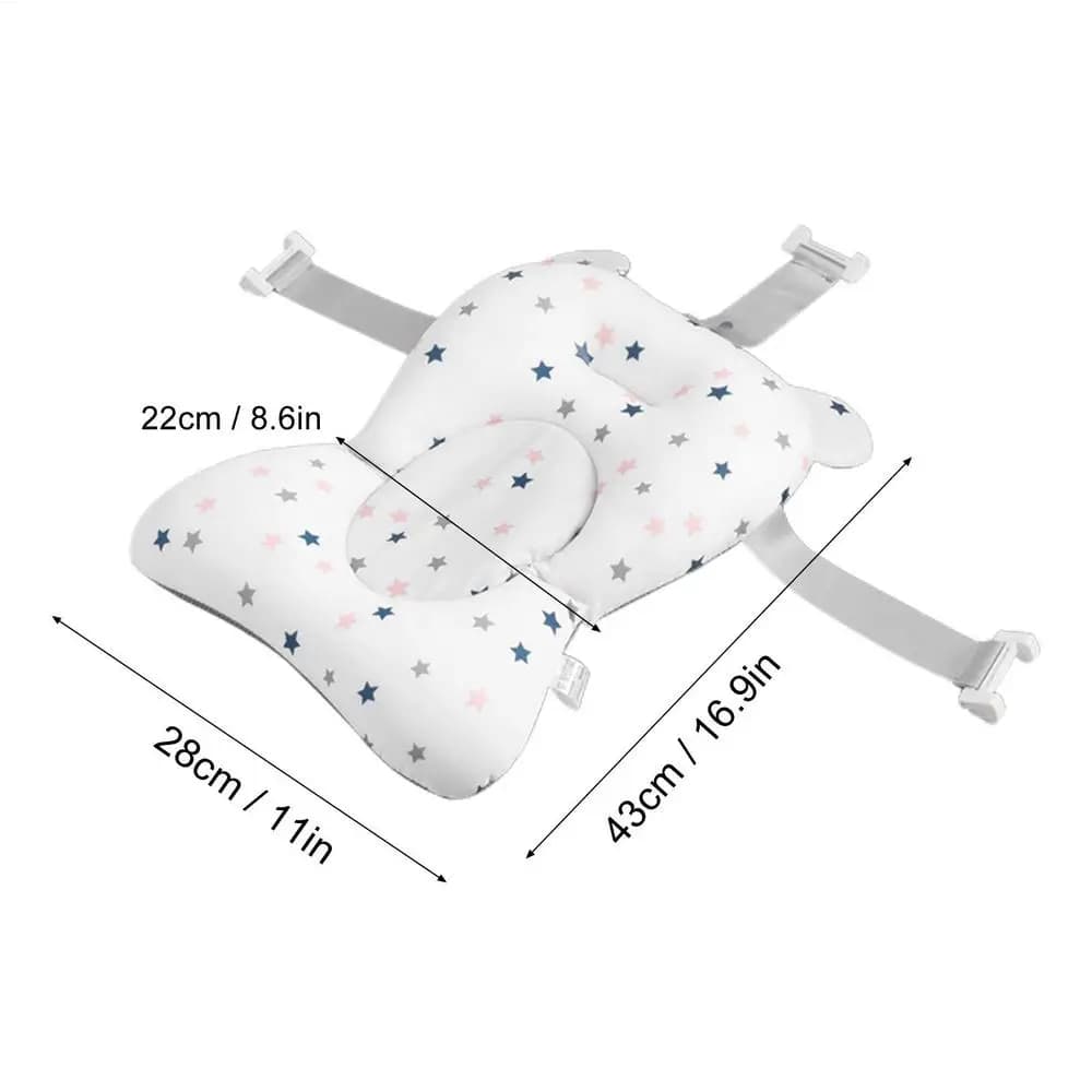 Coussin de bain pour nouveau-né, tapis de baignoire pliable et réglable, accessoires de bain pour bé