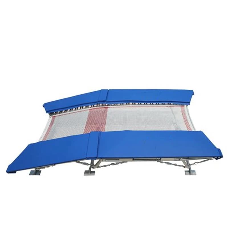Trampoline de cascade d'équipement de gymnastique, double trampoline de saut