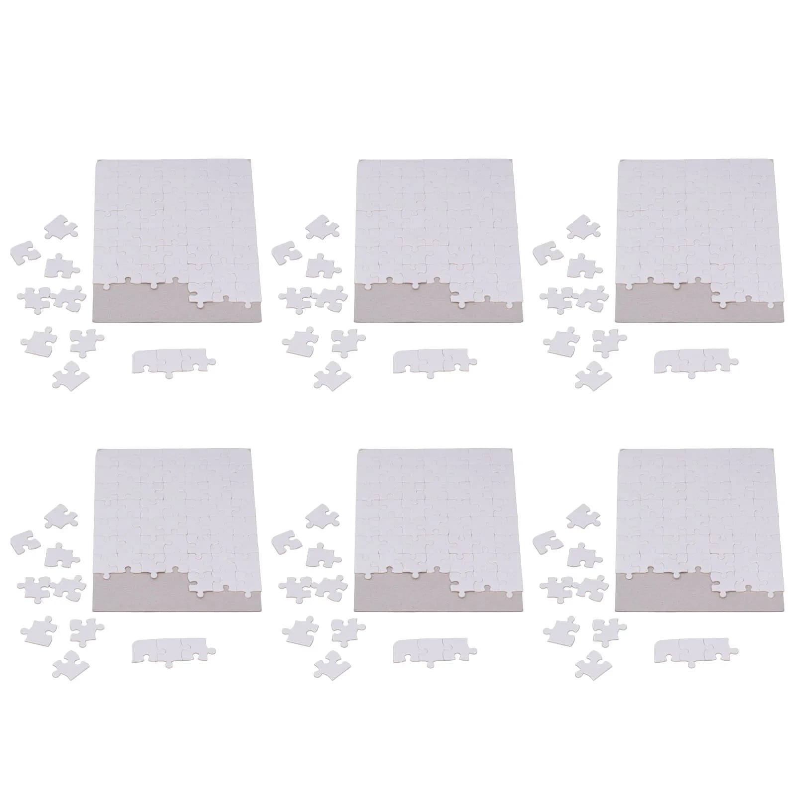 6 ensembles de Puzzles vierges 13x18cm, assemblage blanc, bricolage, Puzzles vierges par Sublimation