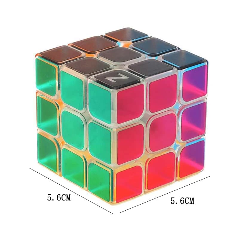 Cube Transparent 3x3x3, rotation rapide et lisse, jouets éducatifs pour enfants, garçons et filles, 