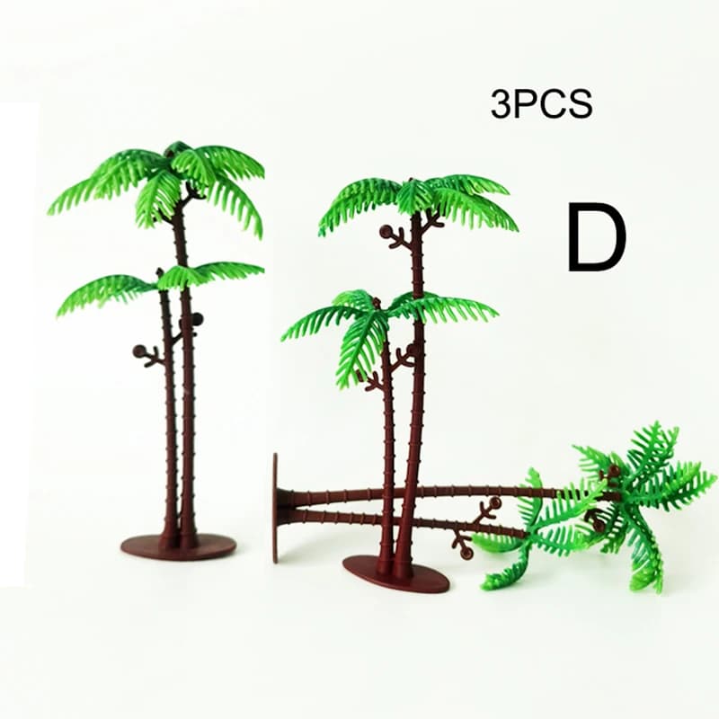 Modèle de simulation de palmier tropical et d'arbre à noix de coco, pot de fleurs, bonsaï, micro-pay