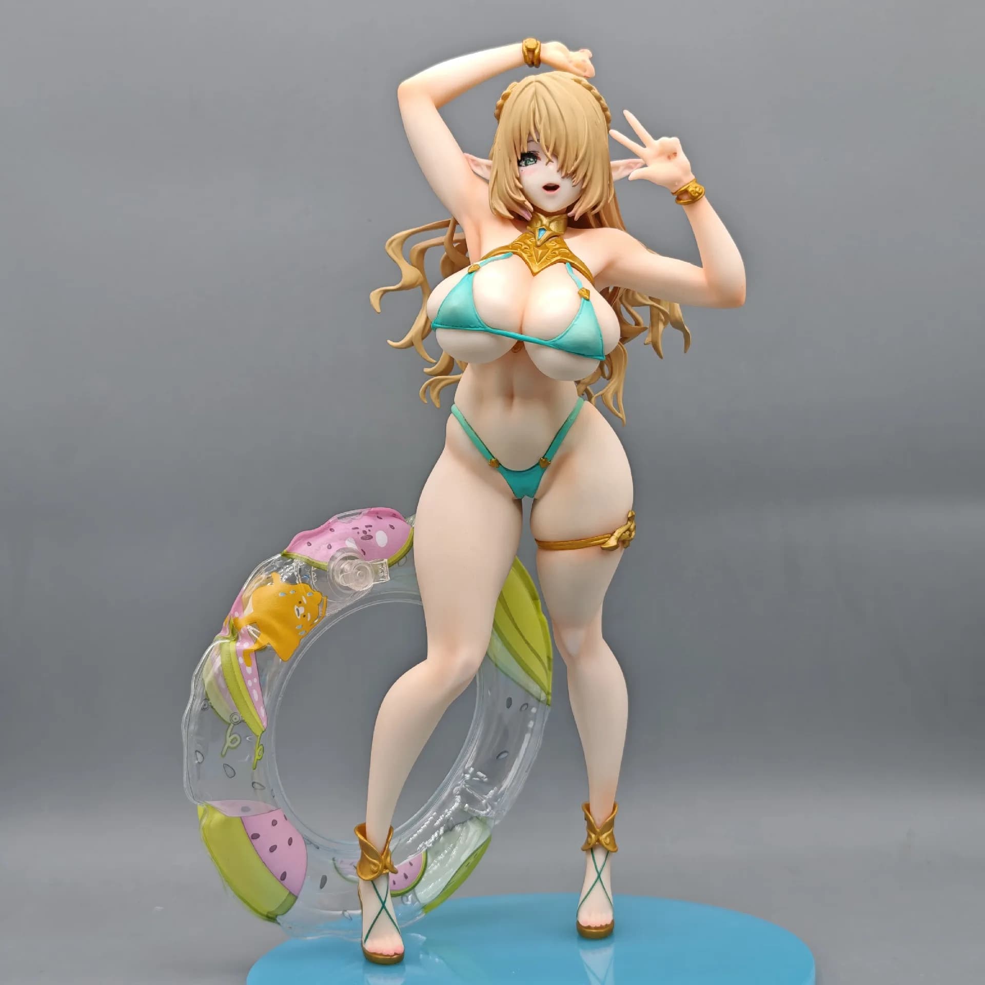 Elf Village Cecil Bathing Ver. Statue GK - Figurine d'anime, modèle de scène de bureau, Fille elfe, 