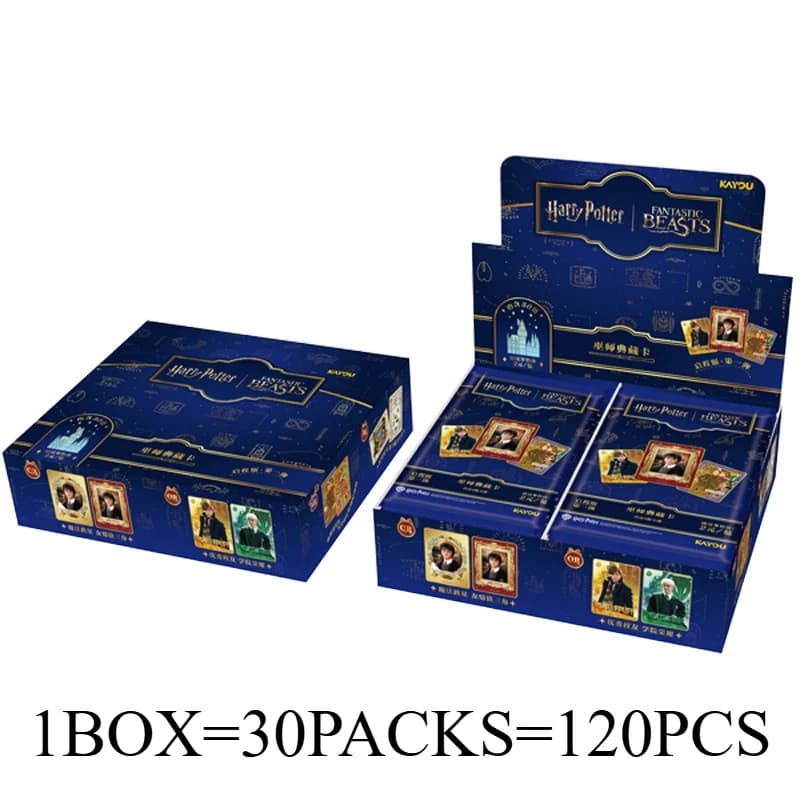 Cartes de collection officielles de la série Harry Potter 25e anniversaire, cartes de collection de 