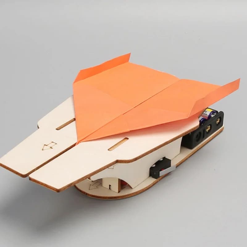 Jouet catapulte à avion en papier porte-avions DIY, outil pédagogique d'expérimentation scientifique