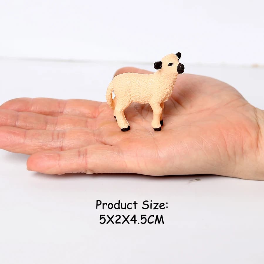 Figurines d'animaux de simulation : Mouton Mérinos, Argali, Mouton de l'Himalaya, Mouton Noir, Chèvr
