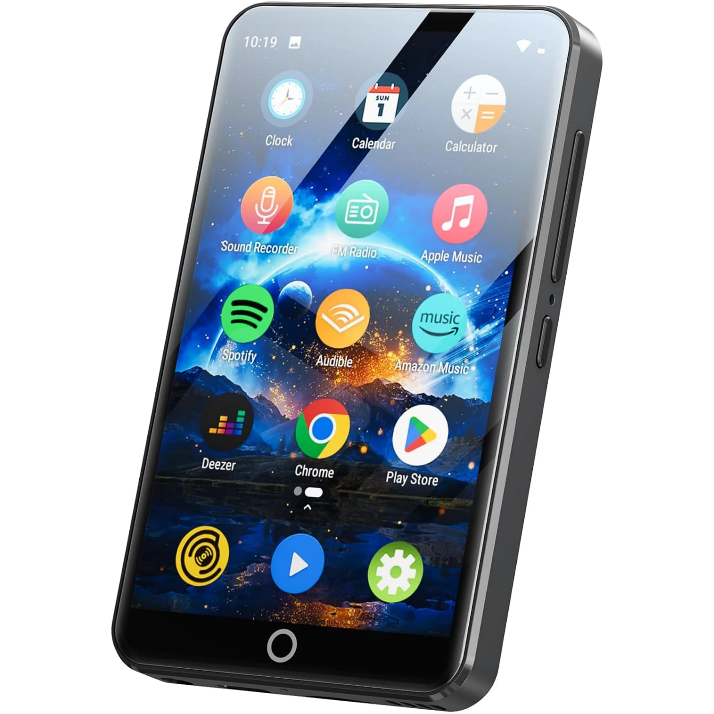 Lecteur MP3 avec Bluetooth et WiFi, lecteur de musique à écran tactile 4 pouces Android 9.0 MTK 8 cœ