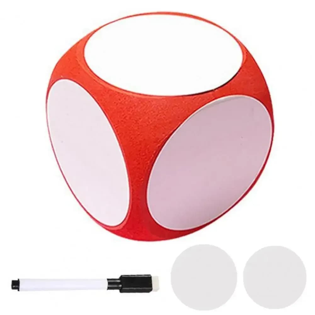 Nouveau bricolage dés vierges effaçable mousse jeu vierges Cubes effaçable à sec bloc inscriptible j