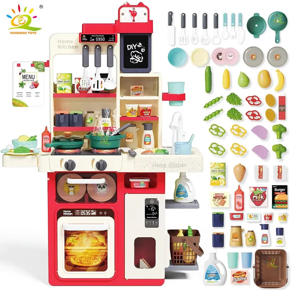 Nouvelle vaisselle de cuisine, simulation de fonctions de cuisine, jouet électrique, jeu de rôle pou