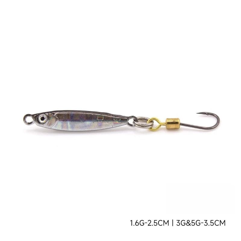 1.5g/3g/5g Shore Shot leurres de pêche loin lancer Micro objet appâts petite plaque de fer gabarit e