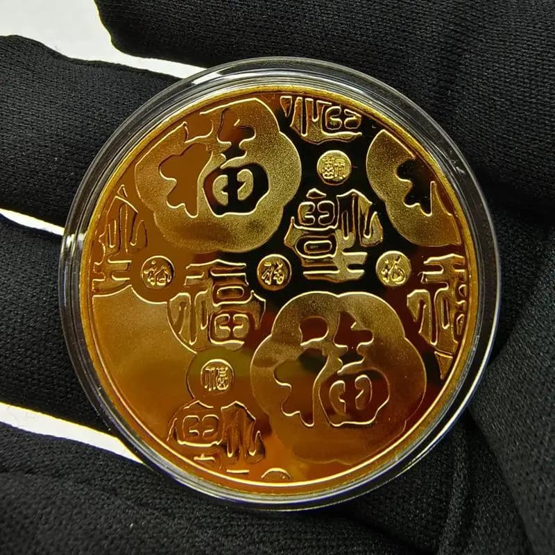 Médaille de l'année du cheval 2026, cheval du zodiaque chinois, Souvenir du nouvel an, pièce de monn