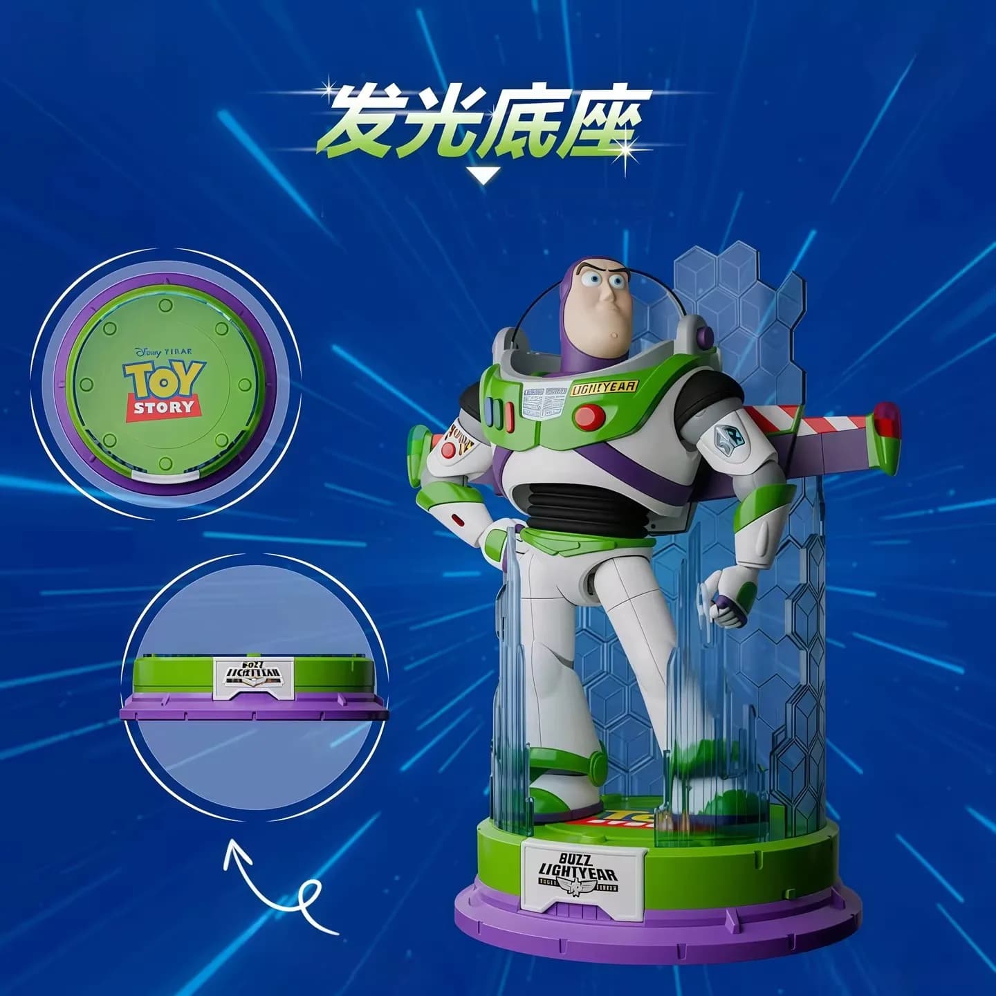 Figurine d'action Buzz Lightyear originale, 17 articulations mobiles, modèle de collection assemblé,