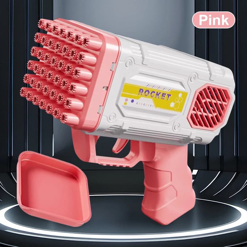 Pistolet à bulles à 42 trous, jouet pour enfants, pistolet à bulles léger, cadeau de vacances, fête 