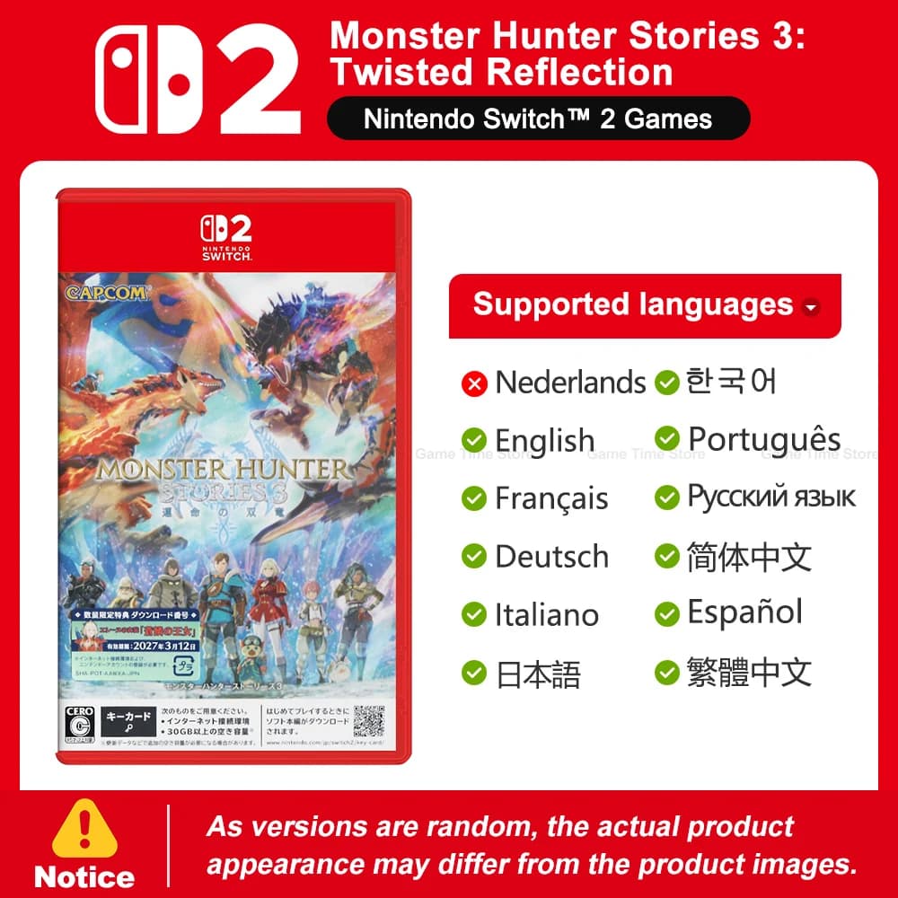 Monster Hunter Stories 3 Twisted Reflection Nintendo Switch 2 Jeux Offres de jeux 100% Nouveau Jeu p