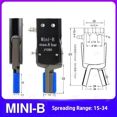 Fixation de manipulateur Mini pince externe 6 000, pince pneumatique, couvercle antidérapant, moulag