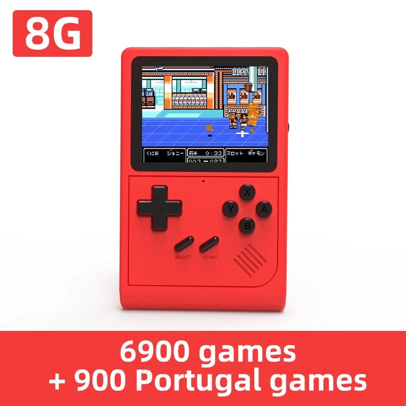 GB300 console portable rétro écran IPS 3.0 pouces 8G 6000 jeux 16G 10000 jeux sortie AV