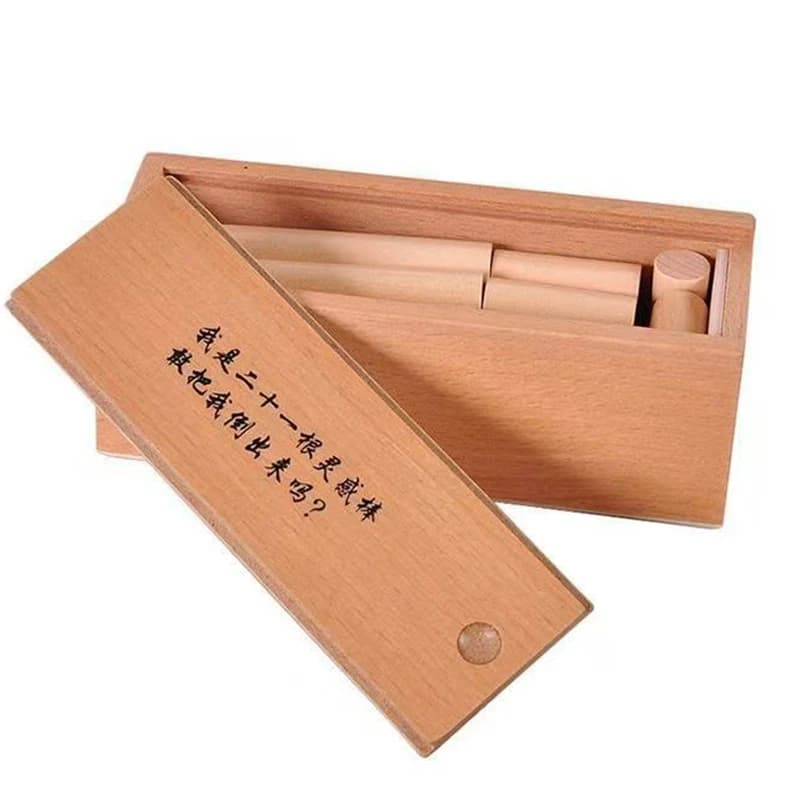 Bâtonnets de casse-tête Impossibles, Puzzle en bois, boîte Luban, jouets de résolution de problèmes 