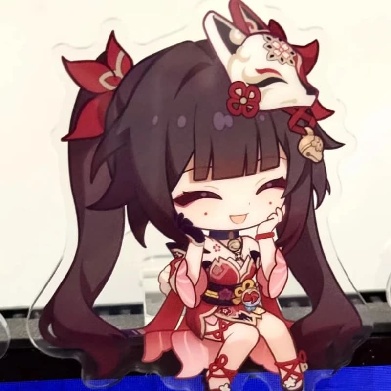 Figurine de cosplay Honkai Star Rail Robin Sparkle Qingque, support en acrylique Kawaii, accessoires