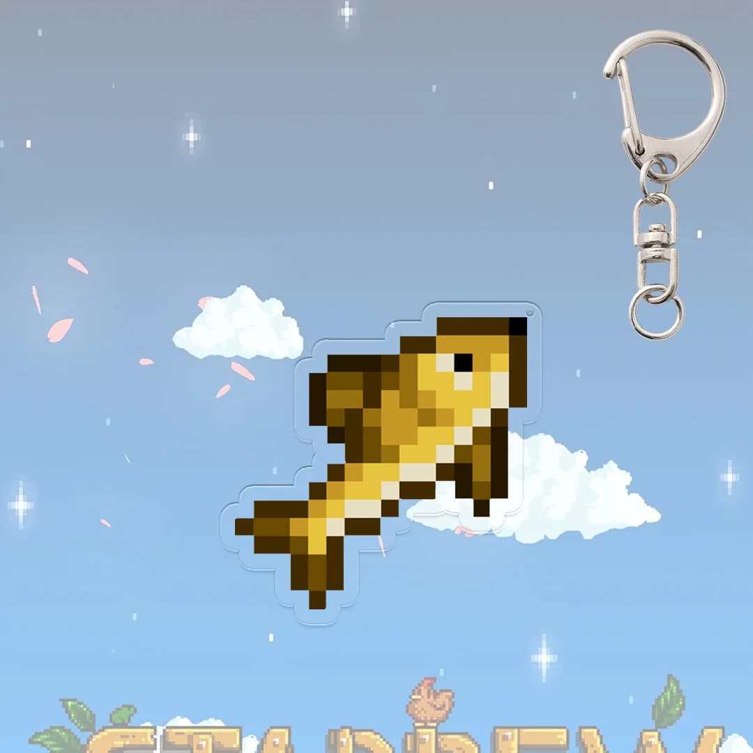 Stardew Valley – porte-clés pantalon violet, produits connexes au jeu, accessoires, crabe, œuf, crev