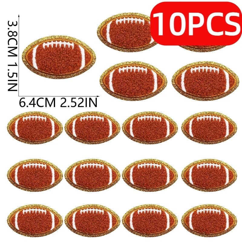 Lot de 10/12 écussons brodés à thème rugby, lettres anglaises, pour le début du match de rugby, à th