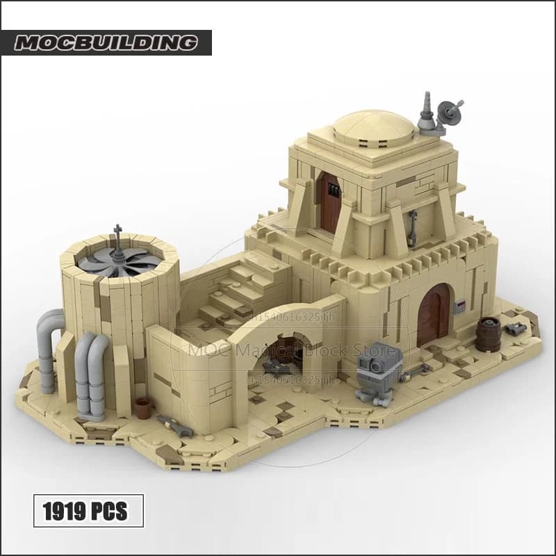 Blocs de construction modulaires du film MOC, technologie de cabane résidentielle, briques, bricolag