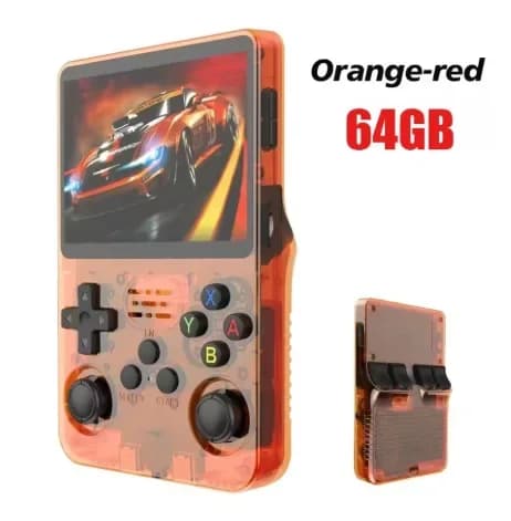 Console de jeu portable rétro R36S – Écran IPS de 3,5 pouces, 64 Go/128 Go, appareil de jeu portable