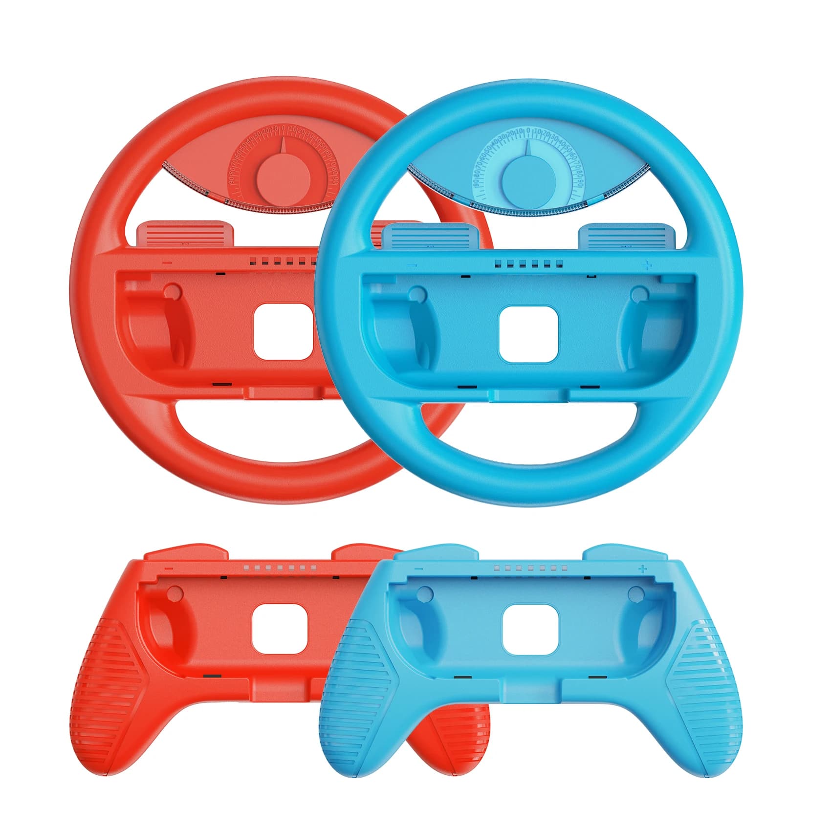 LinYuvo-Poignées de volant pour manette de commutateur, poignées Joycon, Mario Kart 8 Deluxe, lot de