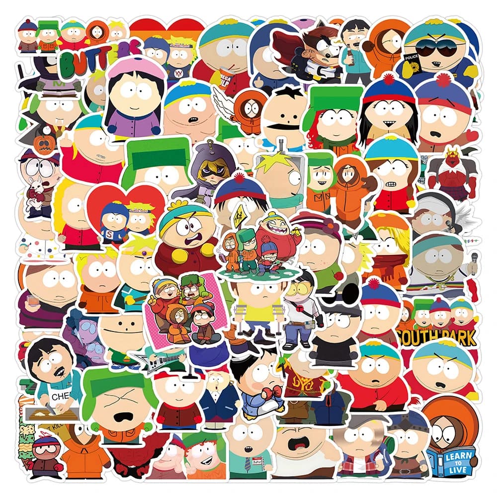 10/30/50/100 pièces Anime Animation SouthPark autocollants dessin animé décalcomanie moto ordinateur