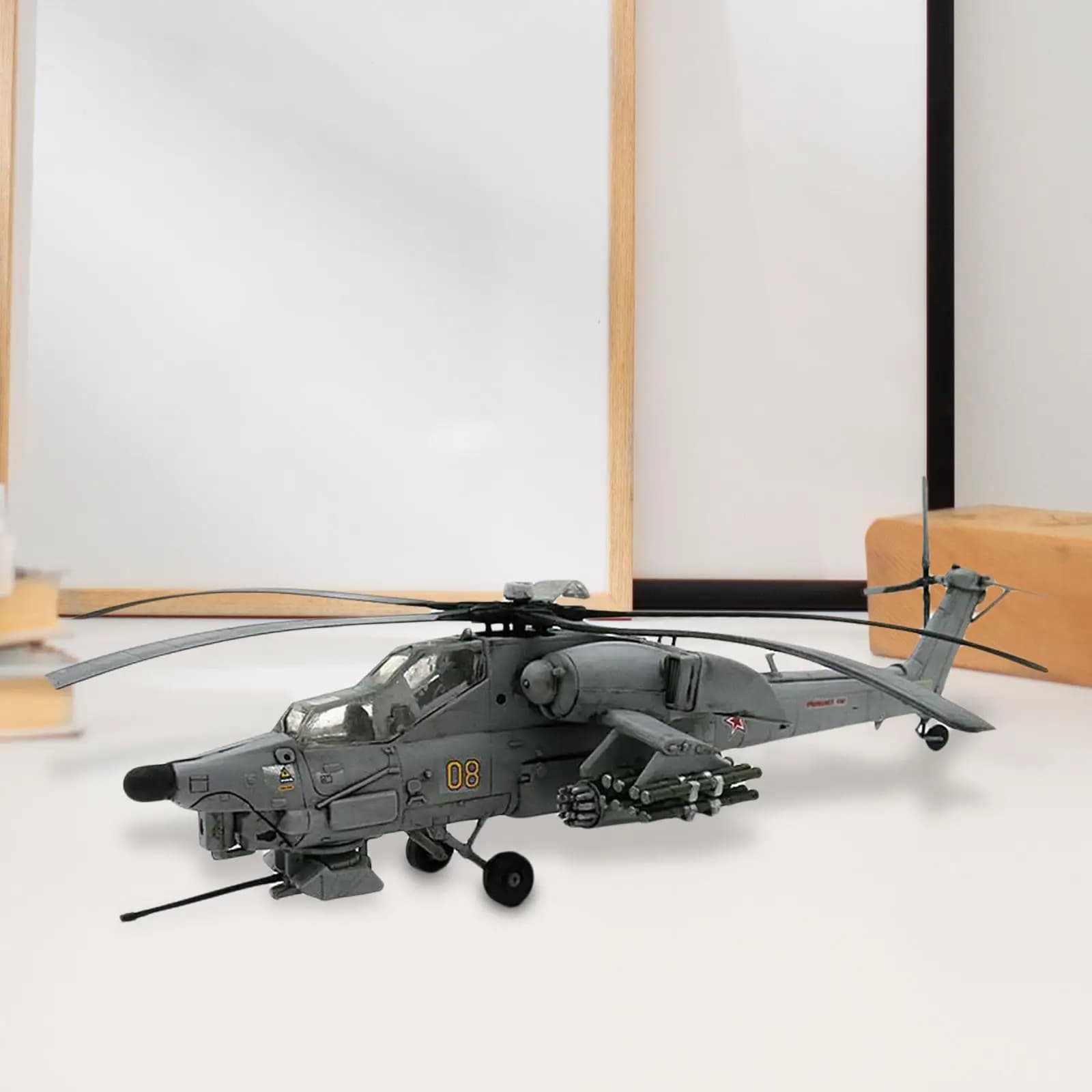 Modèle d'hélicoptère anti-précieux Mi 28 Havoc, jouet PP, objets de collection d'aviation polyvalent
