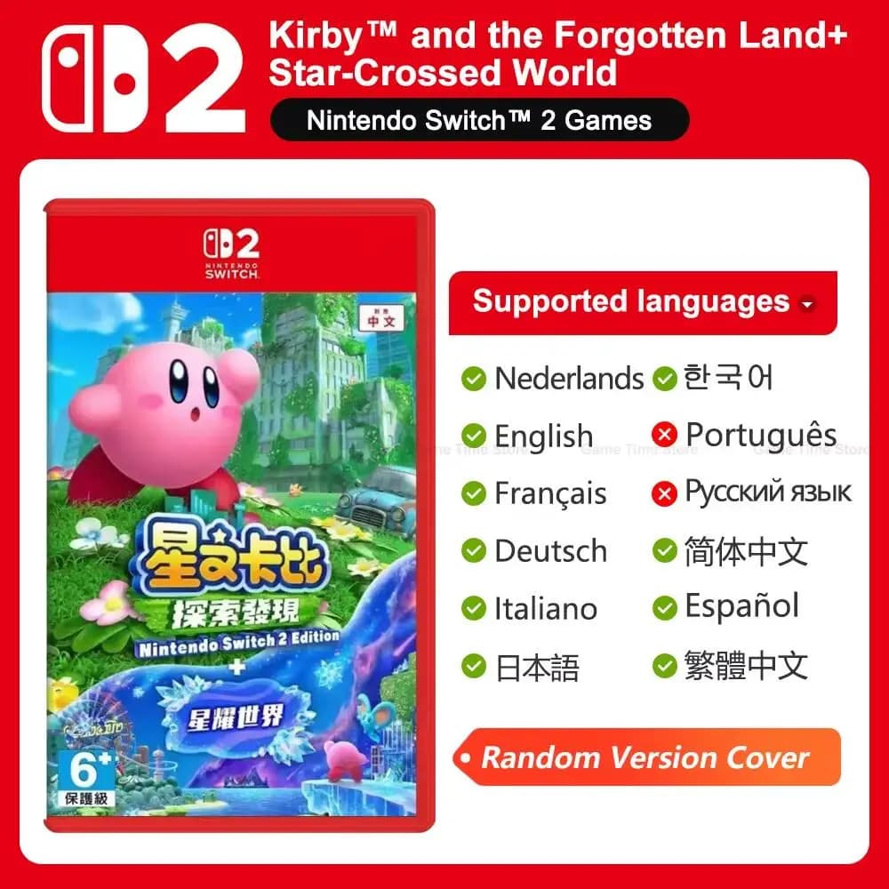 Kirby and the Forgotten Land Star Crossed World Kirby et l'oublié Land Star monde croisé Nintendo Sw