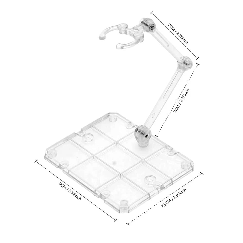 Support de figurine d'action transparent, Support d'affichage de figurine d'action d'assemblage, Sup