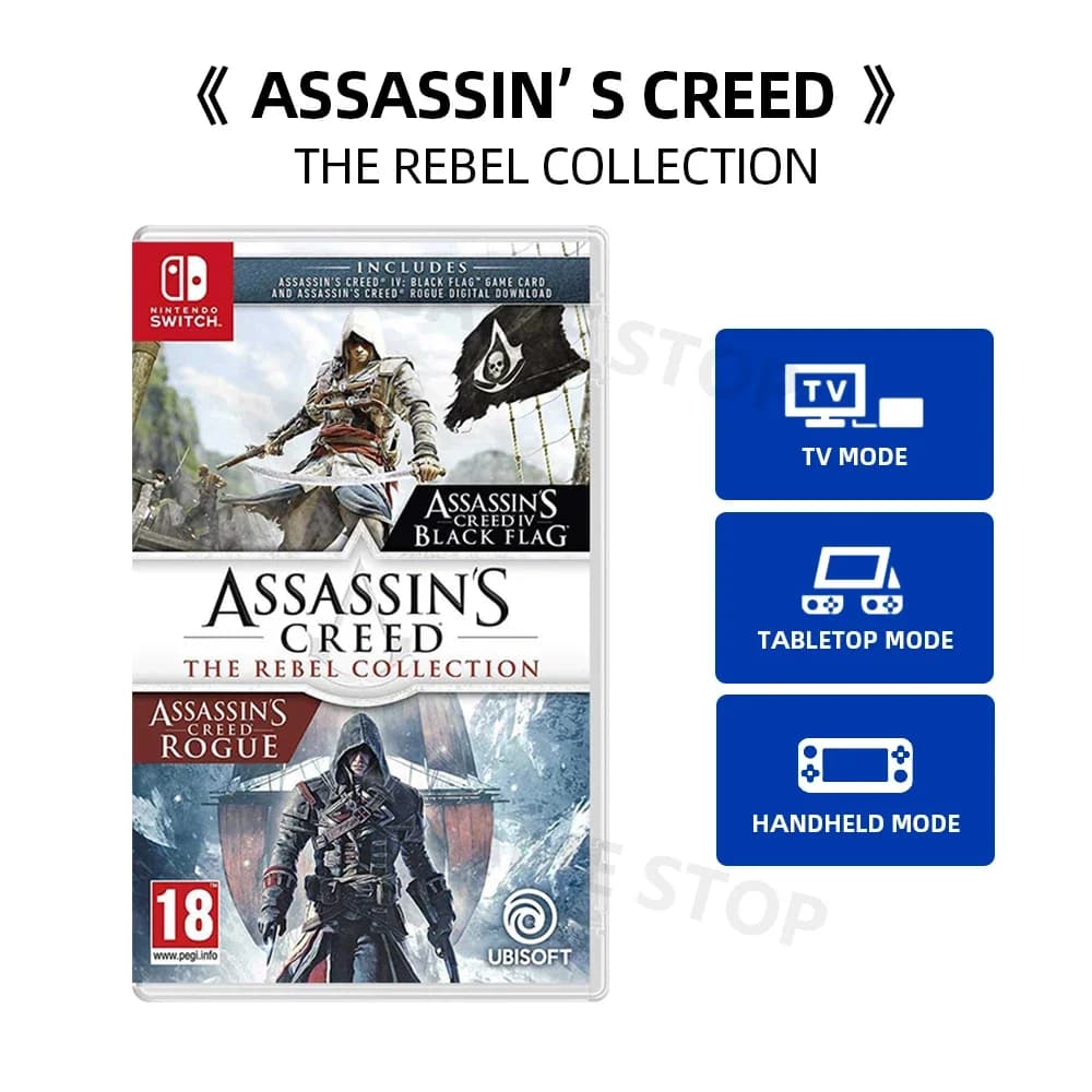 ASSASSIN CREED série jeu III remasterisé la COLLECTION EZIO Nintendo Switch jeu affaire cartouche ph