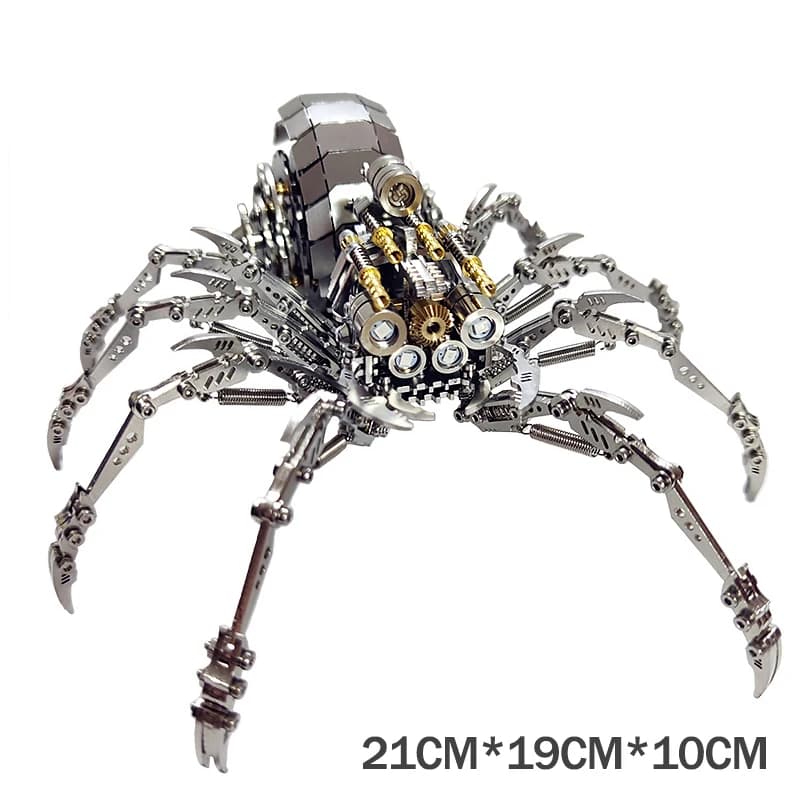 Puzzle 3D en métal pour adultes et enfants, modèle en métal d'insecte araignée de difficulté, Kits d