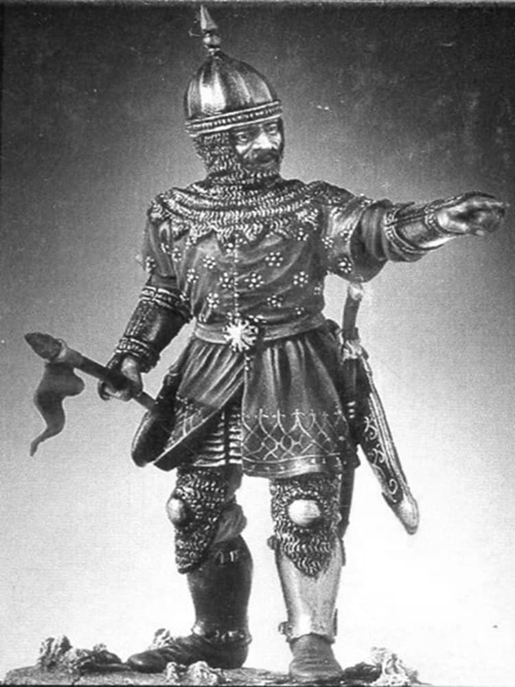 Support de chevalier turc ancien de 75mm (avec base), kits de figurines en résine miniatures gk, non